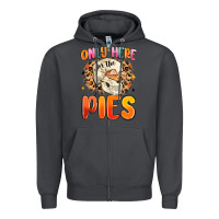 Smoke only here for the pies Zipper Hoodie - MaliasSmallBusiness