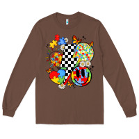Chestnut retro autism awareness Long Sleeve Tee - JahusDesignShop