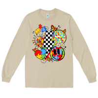 Mushroom retro autism awareness Long Sleeve Tee - JahusDesignShop