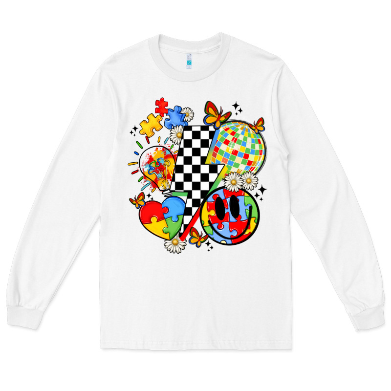 Retro Autism Awareness Long Sleeve Tee by JahusDesignShop | Teevron