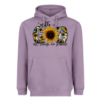 Lavender with god all things are possible sunflower Heavyweight Hoodie - Jasminsmagicworld
