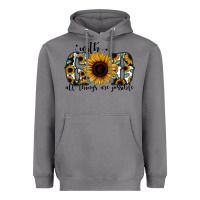 Storm with god all things are possible sunflower Heavyweight Hoodie - Jasminsmagicworld