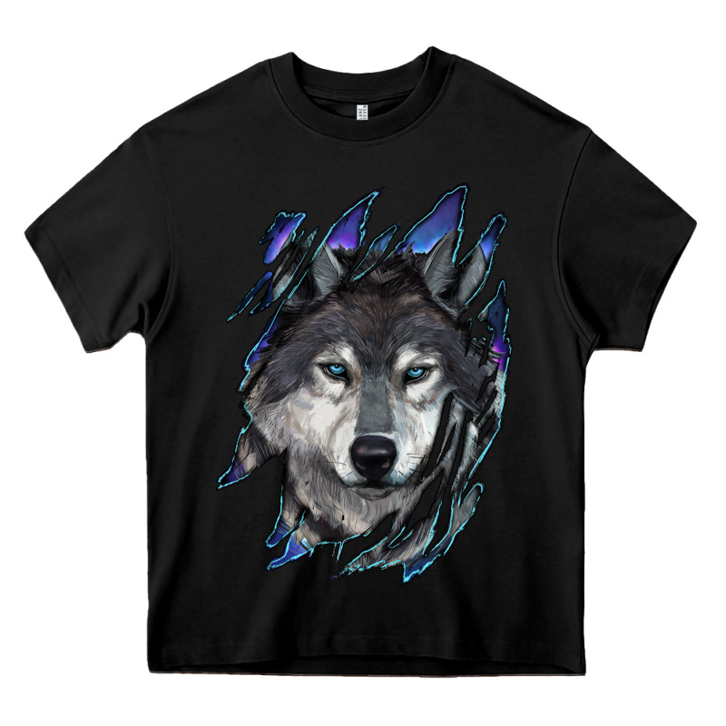 Wolf Scratch Mark Heavy Core Tee by RanaPortraitStore | Teevron