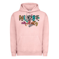 Pigment Salmon Nurse on duty Urban Hoodie - CowGirlArtShop