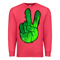 Cardinal Green Peace Sign Premium Sweatshirt - Jasminsmagicworld