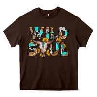 Chocolate Brown wild soul Heavy Core Tee - Zillion Design Studio