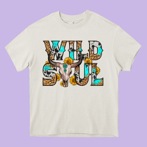 Wild Soul Heavy Core Tee Designed By Zillion Design Studio