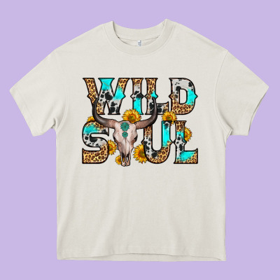 Wild Soul Heavy Core Tee Designed By Zillion Design Studio