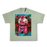 Oil Green candy machine  with heart candies  air Urban Heavy Tee - AdoDesignShop