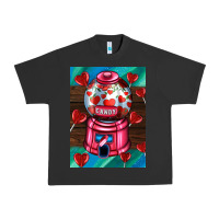 Pigment Black candy machine  with heart candies  air Urban Heavy Tee - AdoDesignShop