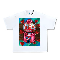 White candy machine  with heart candies  air Urban Heavy Tee - AdoDesignShop
