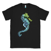 Black Blue Seahorse Classic Tee - LillyAllenDesigns