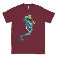 Burgundy Blue Seahorse Classic Tee - LillyAllenDesigns