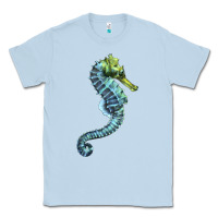 Dusty Blue Blue Seahorse Classic Tee - LillyAllenDesigns