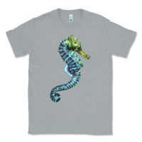 Heather Grey Blue Seahorse Classic Tee - LillyAllenDesigns