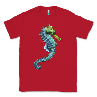 Red Blue Seahorse Classic Tee - LillyAllenDesigns