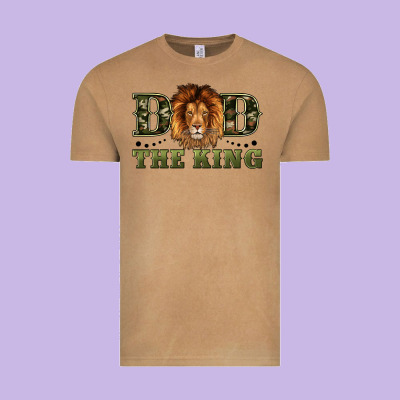 Dad The King Vintage Tee Designed By Artiststas