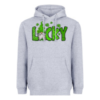 Heather Grey lucky gnome st patricks day Heavyweight Hoodie - Jasminsmagicworld