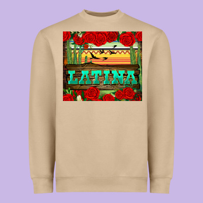 Latina Tumbler Heavyweight Sweatshirt Designed By Bundleandbundleshop