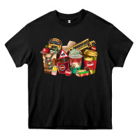Black school bus driver coffee cups Heavy Core Tee - texasbilliewilder