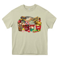 Mossy school bus driver coffee cups Heavy Core Tee - texasbilliewilder