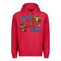 Cardinal because teachers cant live on apples alone Premium Hoodie - NancyCooperArtShop