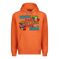 Carrot because teachers cant live on apples alone Premium Hoodie - NancyCooperArtShop