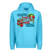 Ocean Blue because teachers cant live on apples alone Premium Hoodie - NancyCooperArtShop