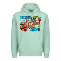 Seafoam because teachers cant live on apples alone Premium Hoodie - NancyCooperArtShop