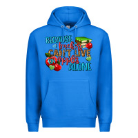True Royal because teachers cant live on apples alone Premium Hoodie - NancyCooperArtShop