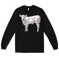 Black charolais calf Long Sleeve Tee - LillyAllenDesigns