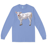 Colony Blue charolais calf Long Sleeve Tee - LillyAllenDesigns