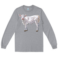 Heather Grey charolais calf Long Sleeve Tee - LillyAllenDesigns
