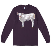 Plum charolais calf Long Sleeve Tee - LillyAllenDesigns