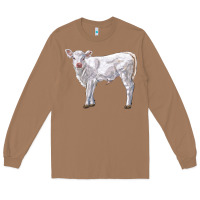Toasted Coconut charolais calf Long Sleeve Tee - LillyAllenDesigns
