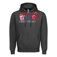 Charcoal Heather my class is full of sweethearts Zipper Hoodie - NancyCooperArtShop
