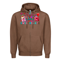 Chestnut my class is full of sweethearts Zipper Hoodie - NancyCooperArtShop