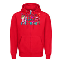 Red my class is full of sweethearts Zipper Hoodie - NancyCooperArtShop