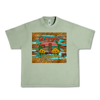 Oil Green camping is my happy place Urban Heavy Tee - Artiststas
