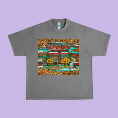Camping Is My Happy Place Urban Heavy Tee Designed By Artiststas