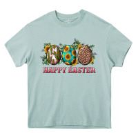 Happy Easter Eggs With Sunflower Leopard And Cactus Heavy Core Tee | Teevron
