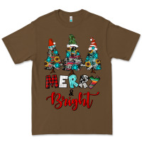 Cacao western trees merry and bright christmas Premium Tee - RanaPortraitStore
