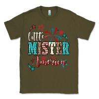 Army Green little mister america Classic Tee - NancyCooperArtShop