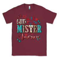 Burgundy little mister america Classic Tee - NancyCooperArtShop