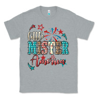 Heather Grey little mister america Classic Tee - NancyCooperArtShop