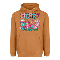 Meerkat merry christmas pink coffee cups Heavyweight Hoodie - Jasminsmagicworld