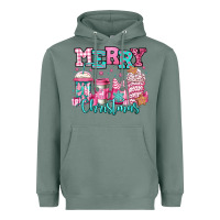 Sage merry christmas pink coffee cups Heavyweight Hoodie - Jasminsmagicworld