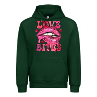 Forest Green Love bites Valentine's Day Urban Hoodie - HowdyJamesFarm