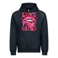 Navy Love bites Valentine's Day Urban Hoodie - HowdyJamesFarm