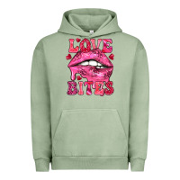 Pigment Oil Green Love bites Valentine's Day Urban Hoodie - HowdyJamesFarm